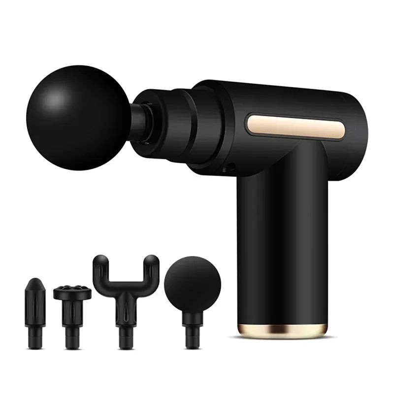 Pistolet massage percussif kit complet étui - rangement têtes et chargeur massage professionnel