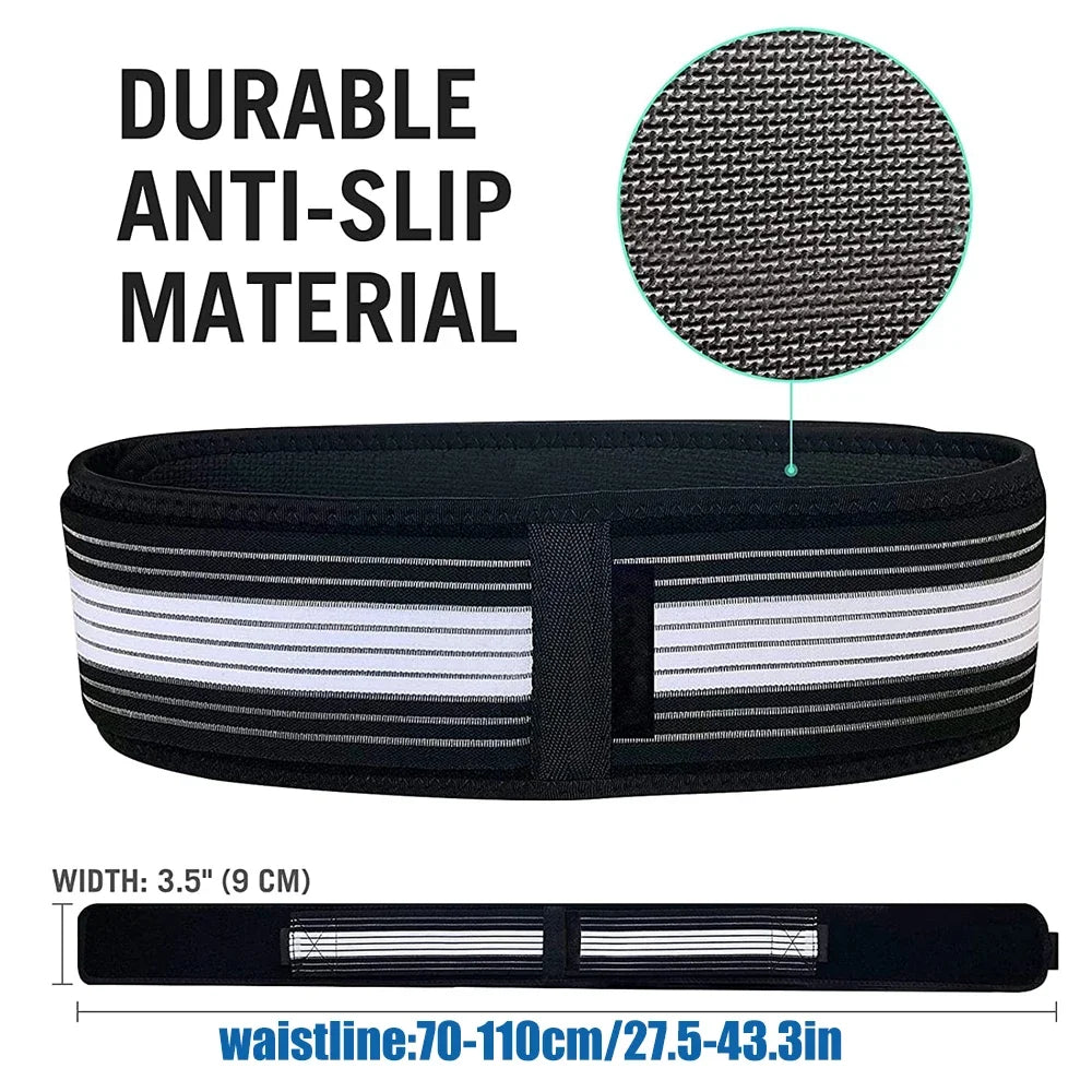Ceinture sacro-iliaque matière anti-glissement durable - largeur 9cm, tour de taille 70-110cm