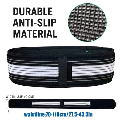 Ceinture sacro-iliaque matière anti-glissement durable - largeur 9cm, tour de taille 70-110cm