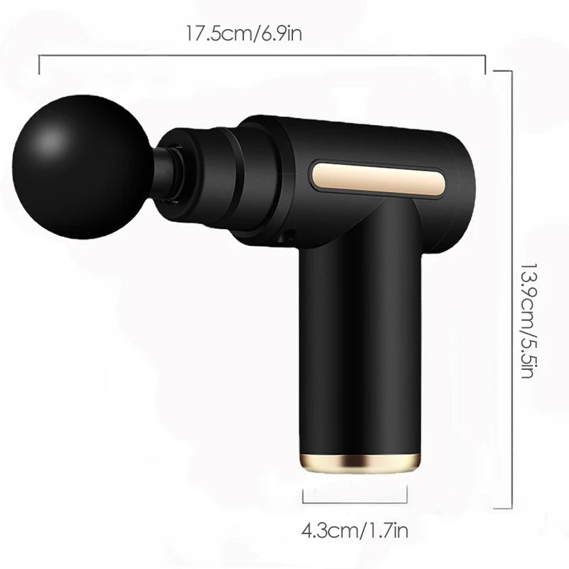 Pistolet massage percussif moteur silencieux - brushless discret usage bureau maison et sport
