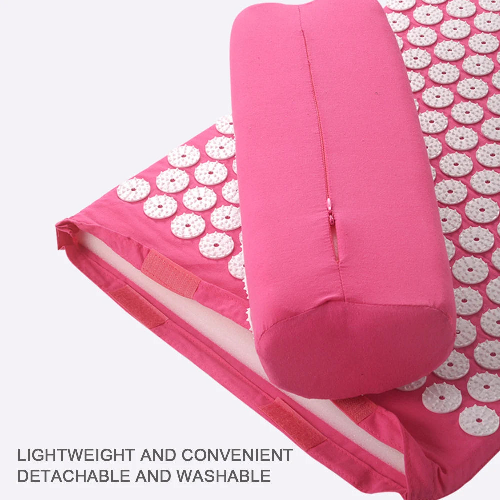 Coussin acupression cervical utilisation - oreiller pointes soulagement tensions nuque et cervicales