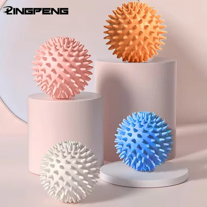 Balle de massage myofasciale à picots - set de 4 balles colorées pour libérer les points de tension du doss