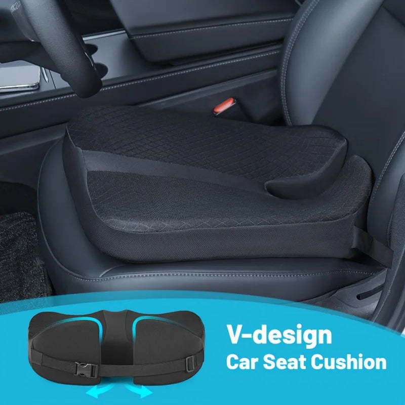 Coussin coccyx surélévateur en coin - soulagement douleurs tailbone et confort voiture bureau