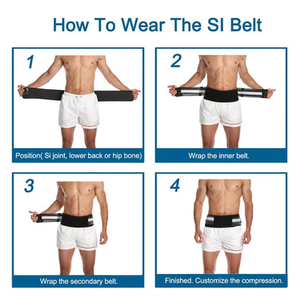 Guide en 4 étapes pour mettre la ceinture sacro-iliaque - positionnement et ajustement de la sangle de soutien bassin