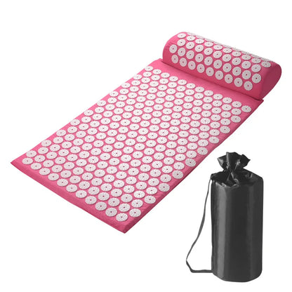 Coussin acupression cervical détail pointes lotus - stimulation maximale points pression cervicaux