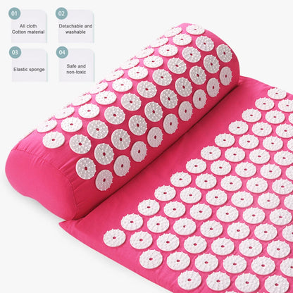 Coussin acupression dos allongé - thérapie points pression soulagement lombalgies et tensions