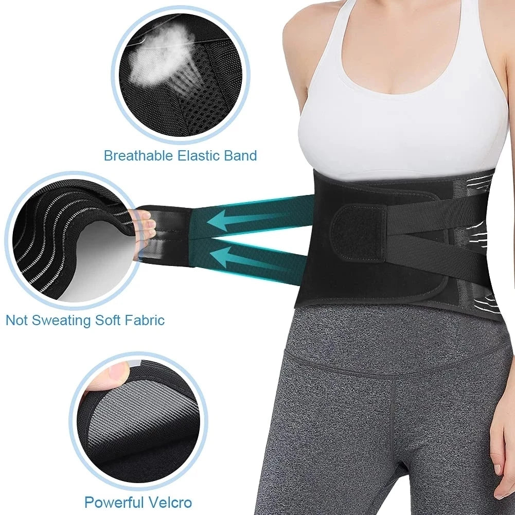 Ceinture lombaire médicale tissu respirant - soutien colonne vertébrale et décompression disques