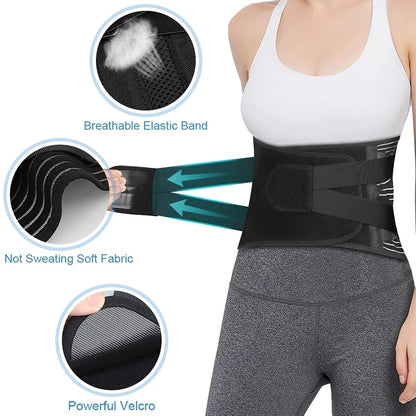 Ceinture lombaire médicale tissu respirant - soutien colonne vertébrale et décompression disques
