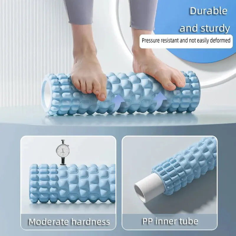 Rouleau massage musculaire surface texturée - reliefs massage acupression et libération fascia
